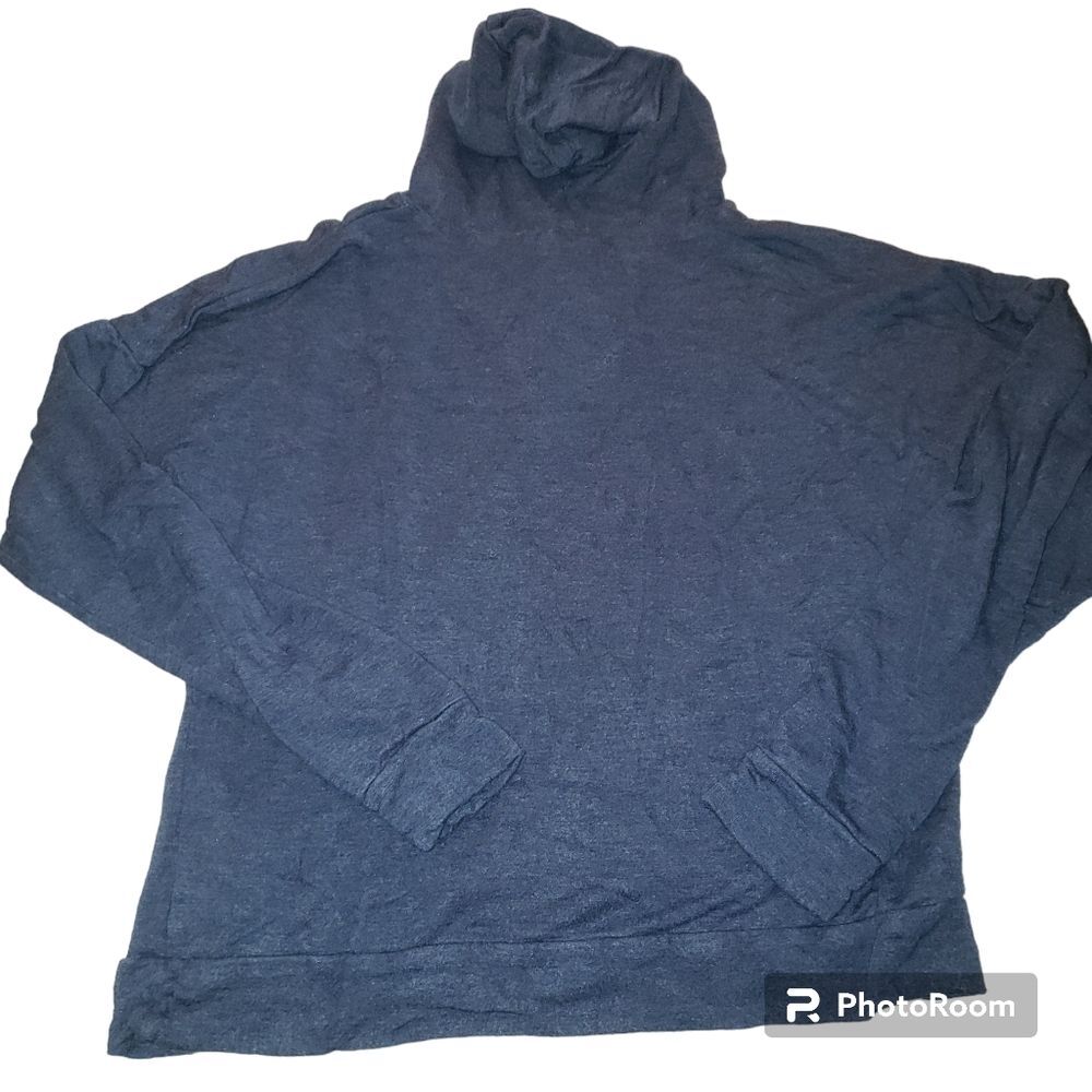 COZY HOODIE Women's Medium Blue Pullover Pocket Sweatshirt by Simply‎ Styled